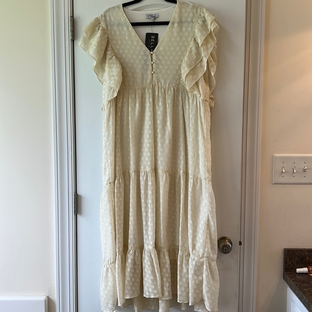 NWT Bella Ella Peasant maxi dress